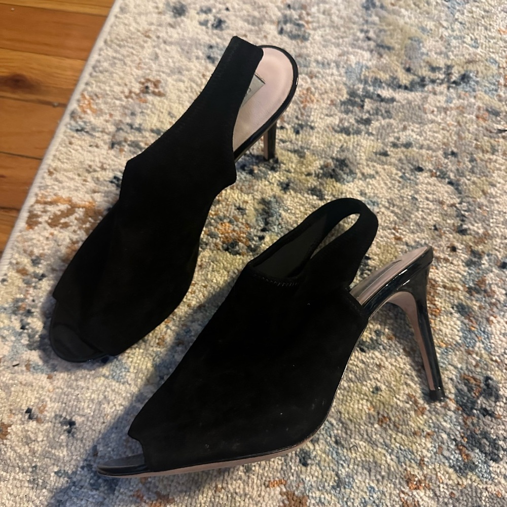 Cole Haan Black Suede Heels